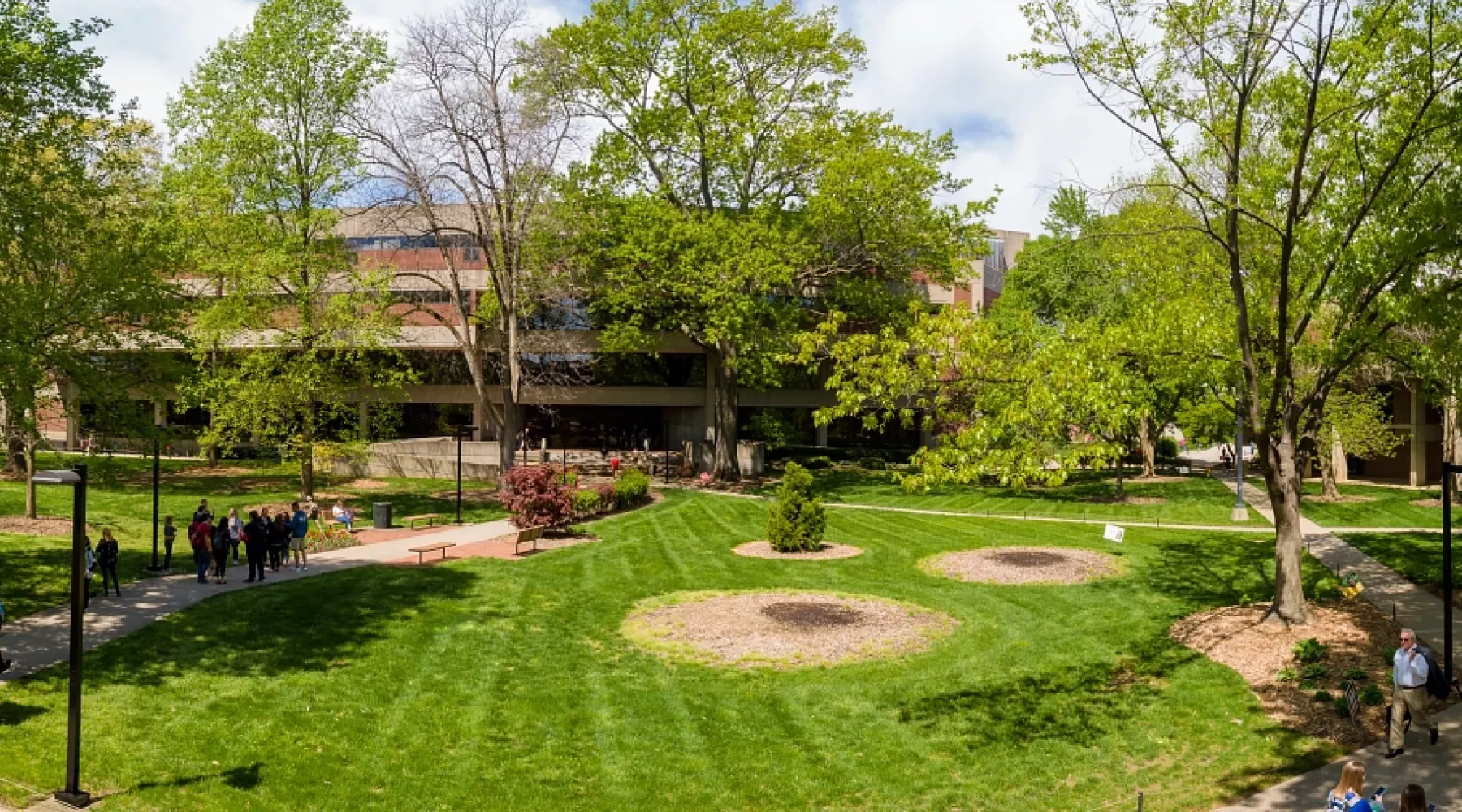Ekstrom Library Quad panoramic